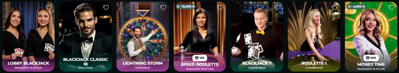 Honeybetz Casino Live-Casino